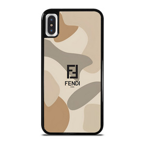 FENDI ROMA LOGO CAMO iPhone XS Max Case Cover